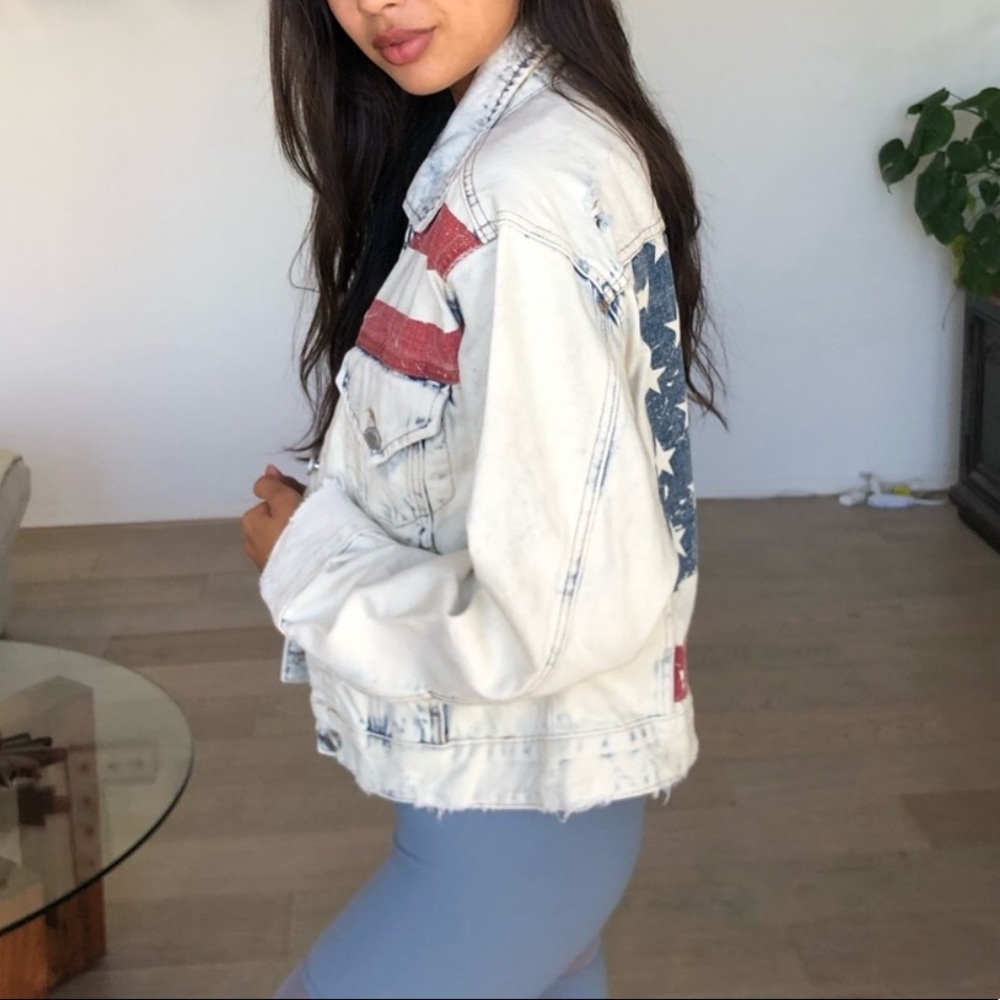NWT Blank NYC denim USA jacket 🇱🇷 - Picture 3 of 7